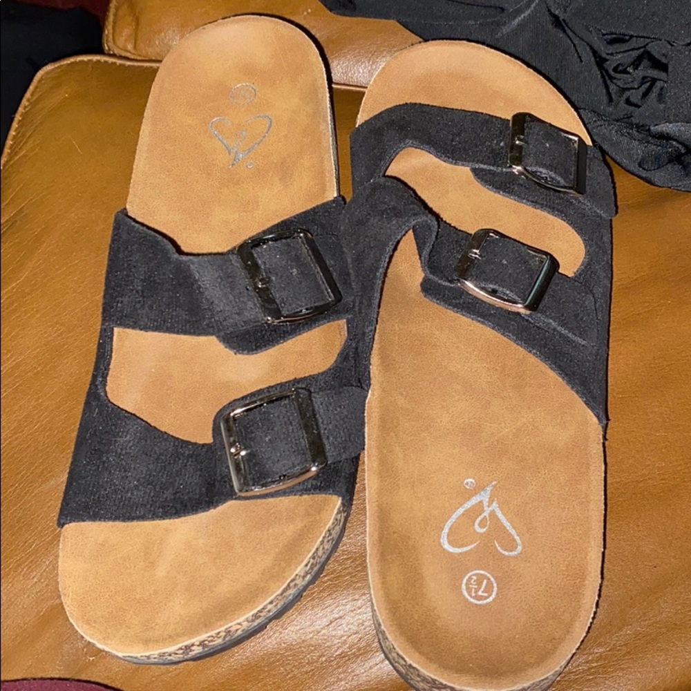 Black sandals